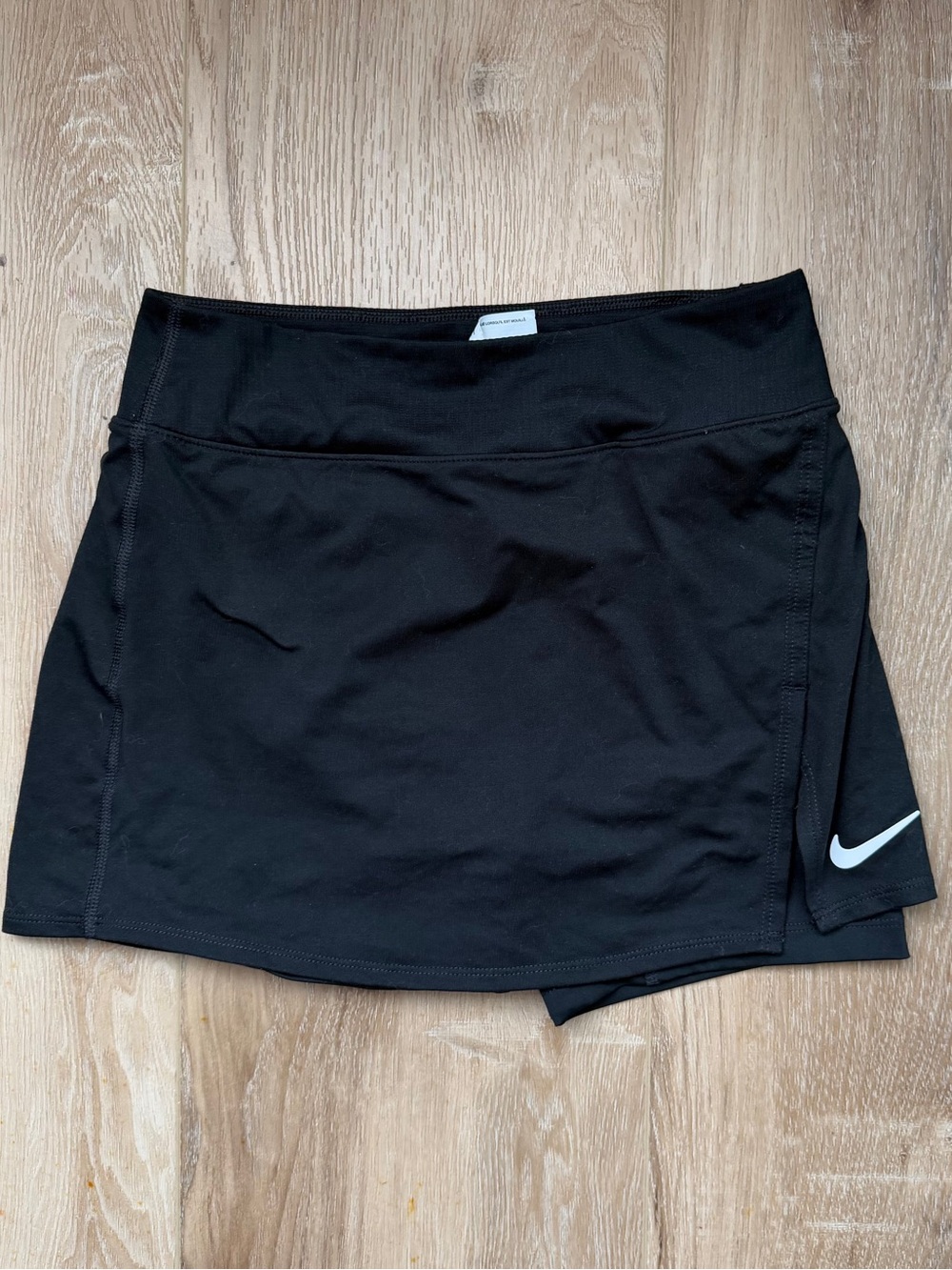 Nike Black Women’s Athletic Skort with White Swoosh